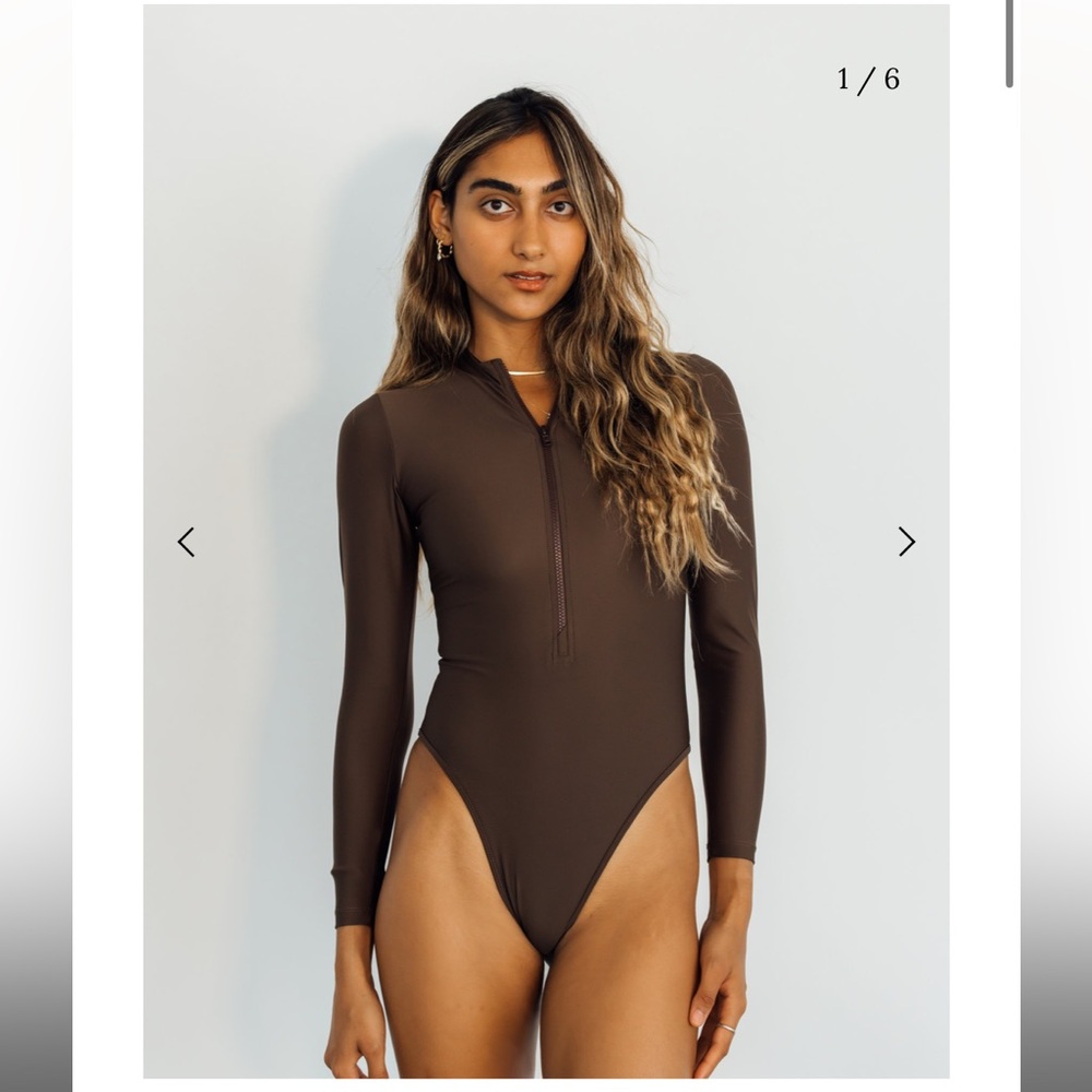 Mari Swim Raja Long Sleeve Suit- Arabica